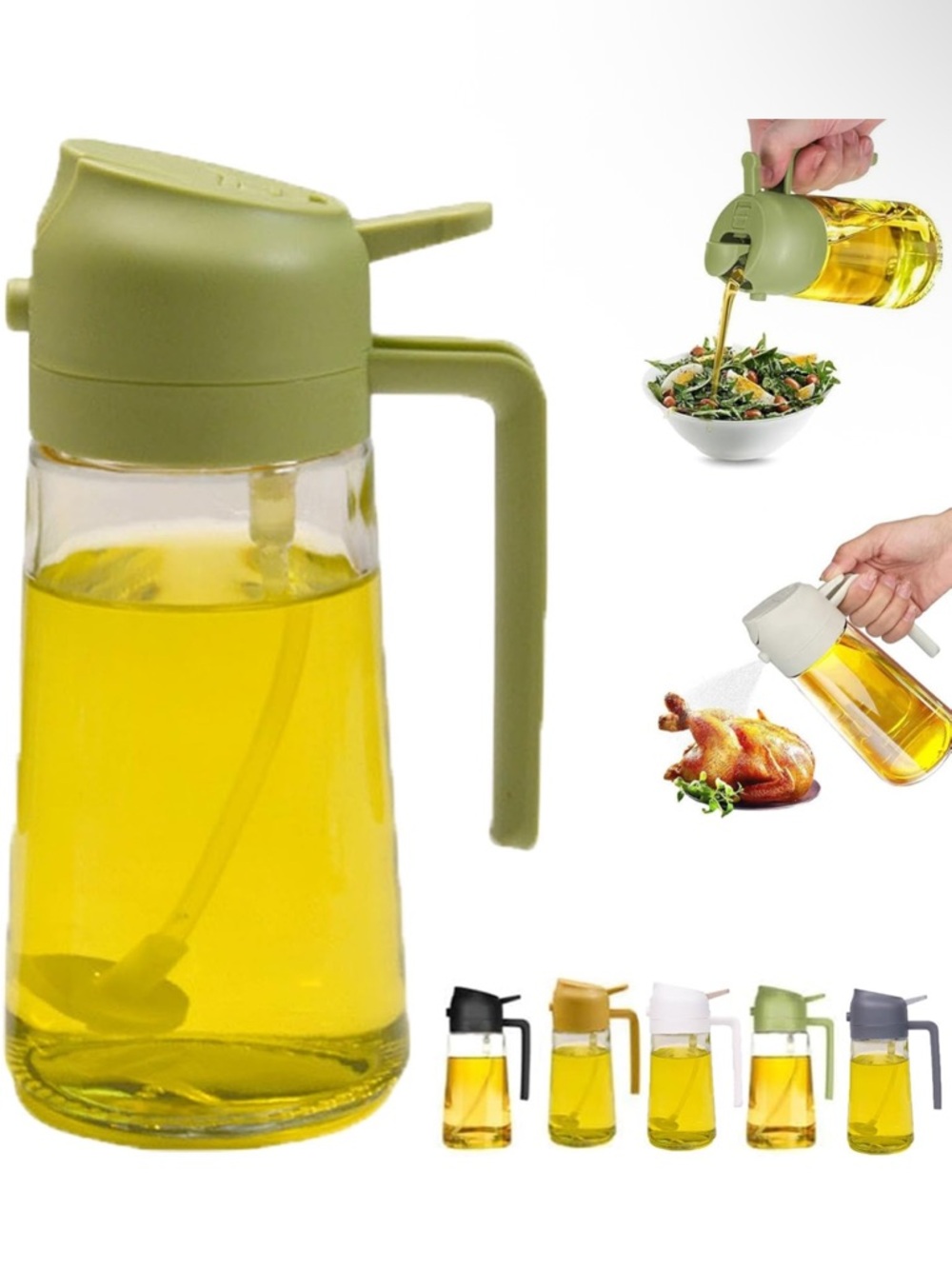 Oil Dispenser Bottle with Handle
